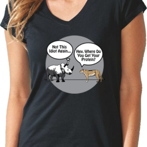 Ladies Baby Tee - "Where do you get your protein?"