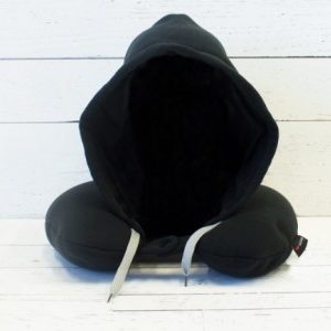 The Roadtrip Neck Pillow with Hoodie for some added privacy