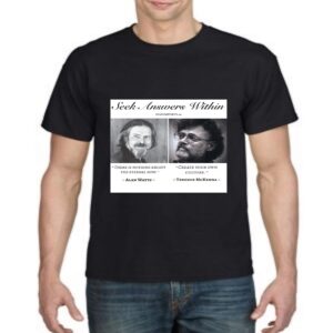 T-shirt - Seek Answers Within, Terence McKenna and Alan Watts/Holistic Healers, Dr. Sebi and Prof. Arnold Ehret
